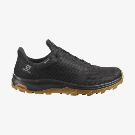 Salomon OUTBOUND PRISM GORE-TEX Mens Hiking Shoes Black UK PFDB